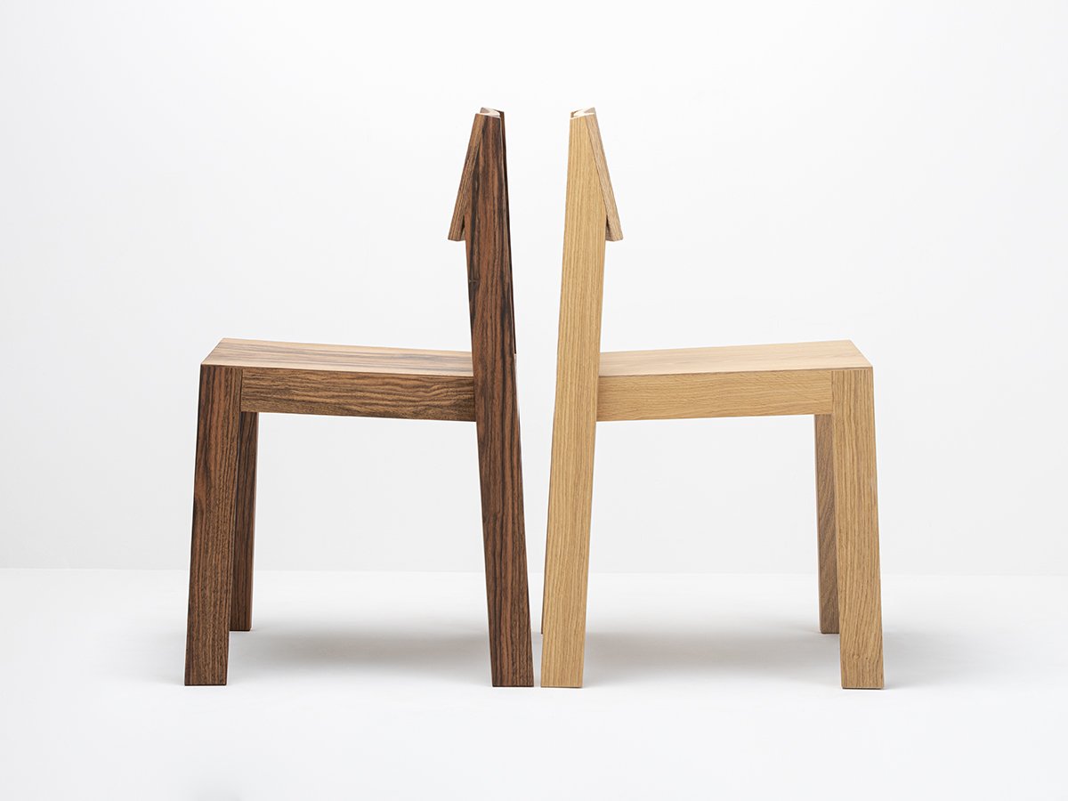 Chaises en chêne massif et noyer - PilPil
