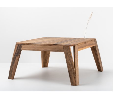 Table basse MéliMélo en noyer - Bois et design made in France