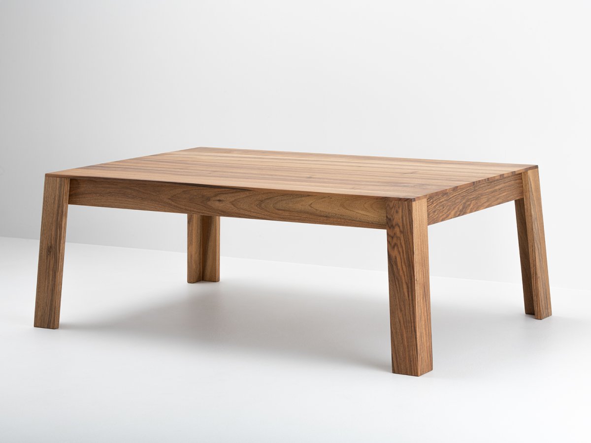 Table basse Aix en noyer - Table basse rectangulaire en noyer massif