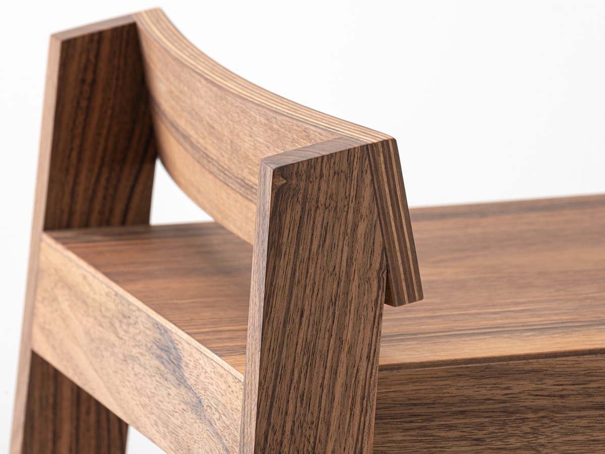 Tabouret PilPil en noyer - Tabouret fabriqué artisanalement