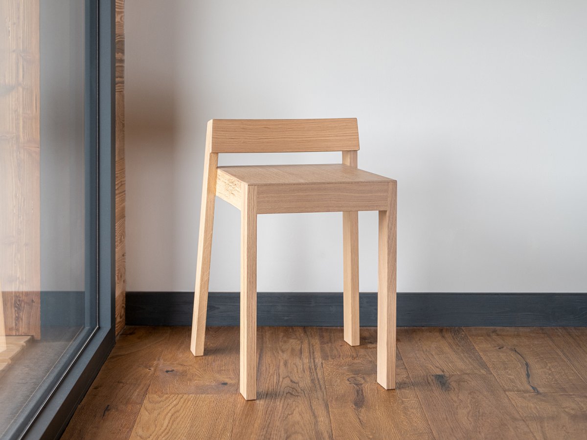 Tabouret MiniPil en chêne - Bois éco-responsable et certifié PEFC