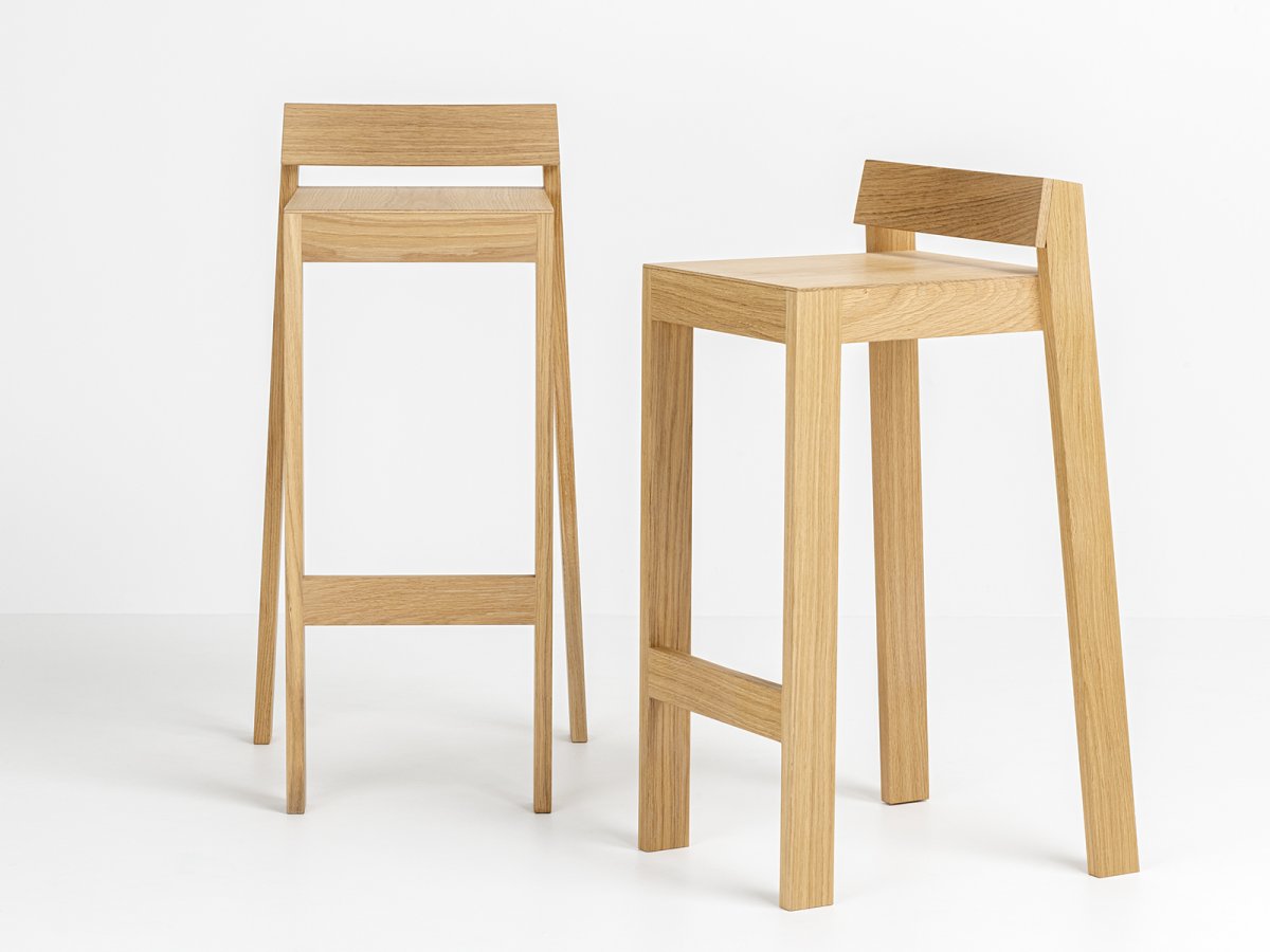 Tabouret PilPil en chêne - Tabouret sur mesure hauteur 58 à 75 cm