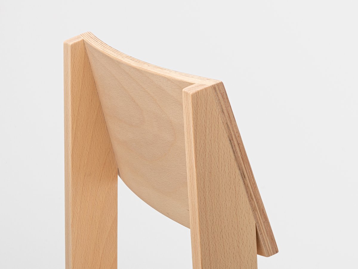 Chaise PilPil en hêtre - Dossier confort en multiplis 100% bois français
