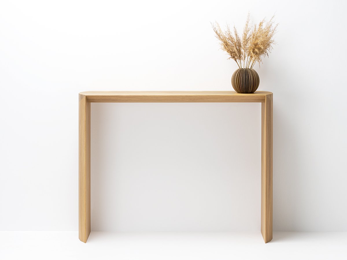 Console en chêne fabrication 100% Artisanale - Dendro 120 x 35 cm