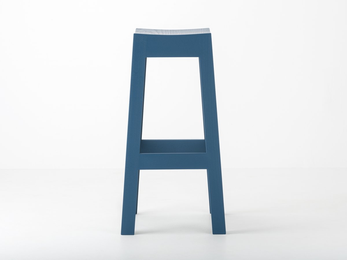 Tabouret de bar couleur bleu RAL5001 - Wak