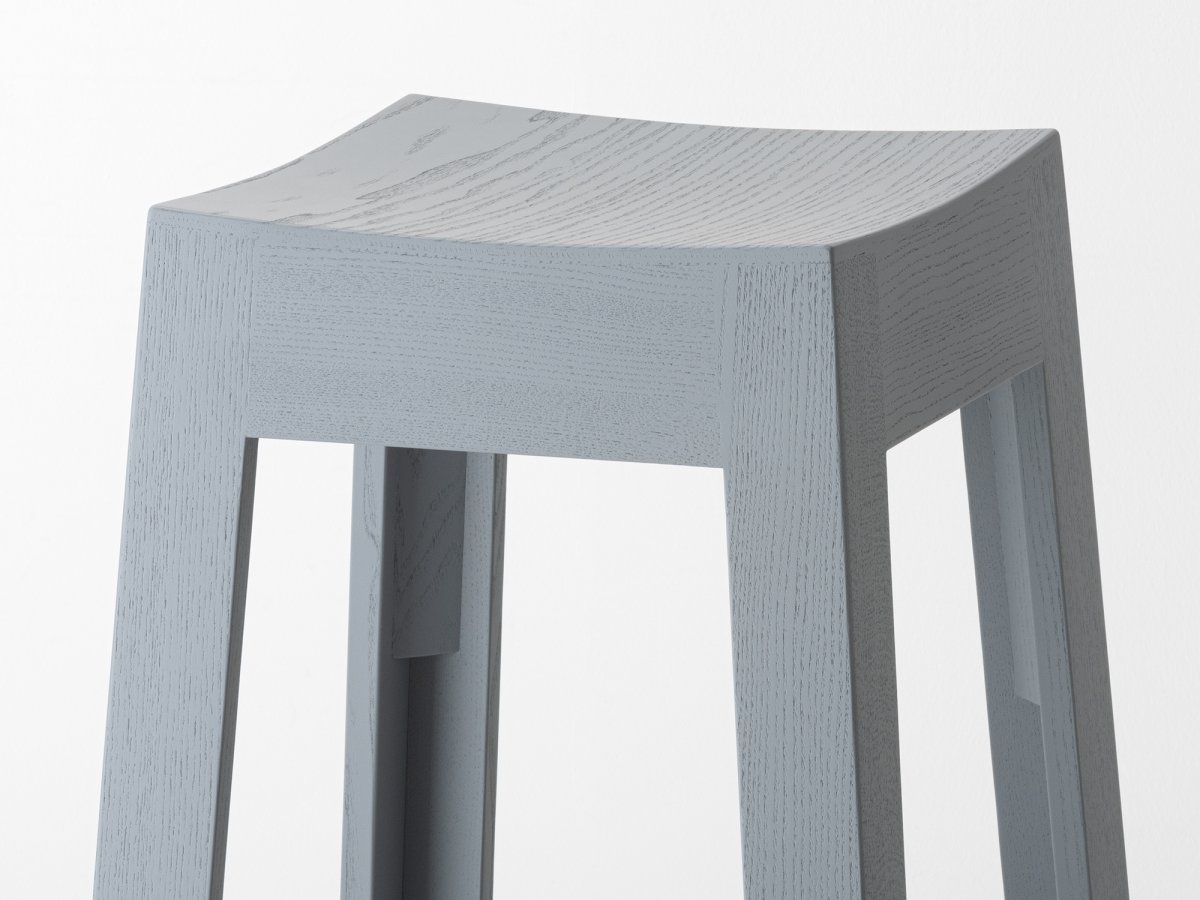 Tabouret de bar assise carré en multiplis - Wak