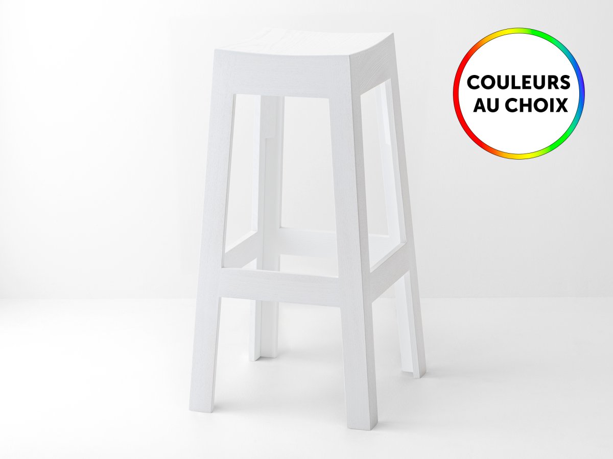 Tabouret en bois de bar ou de cuisine sur mesure 100% personnalisable