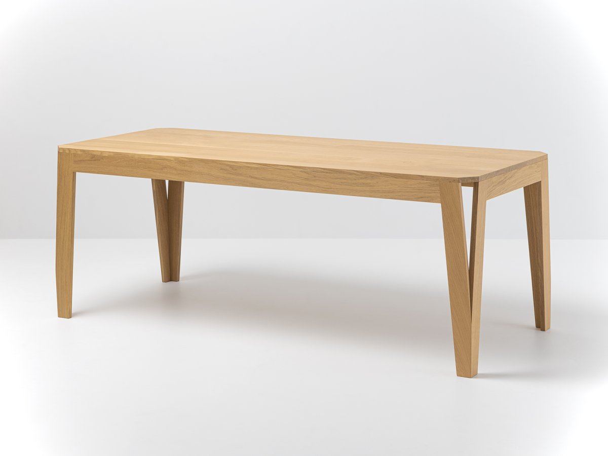 Table MéliMélo en chêne sur mesure - Fabriquée en chêne massif