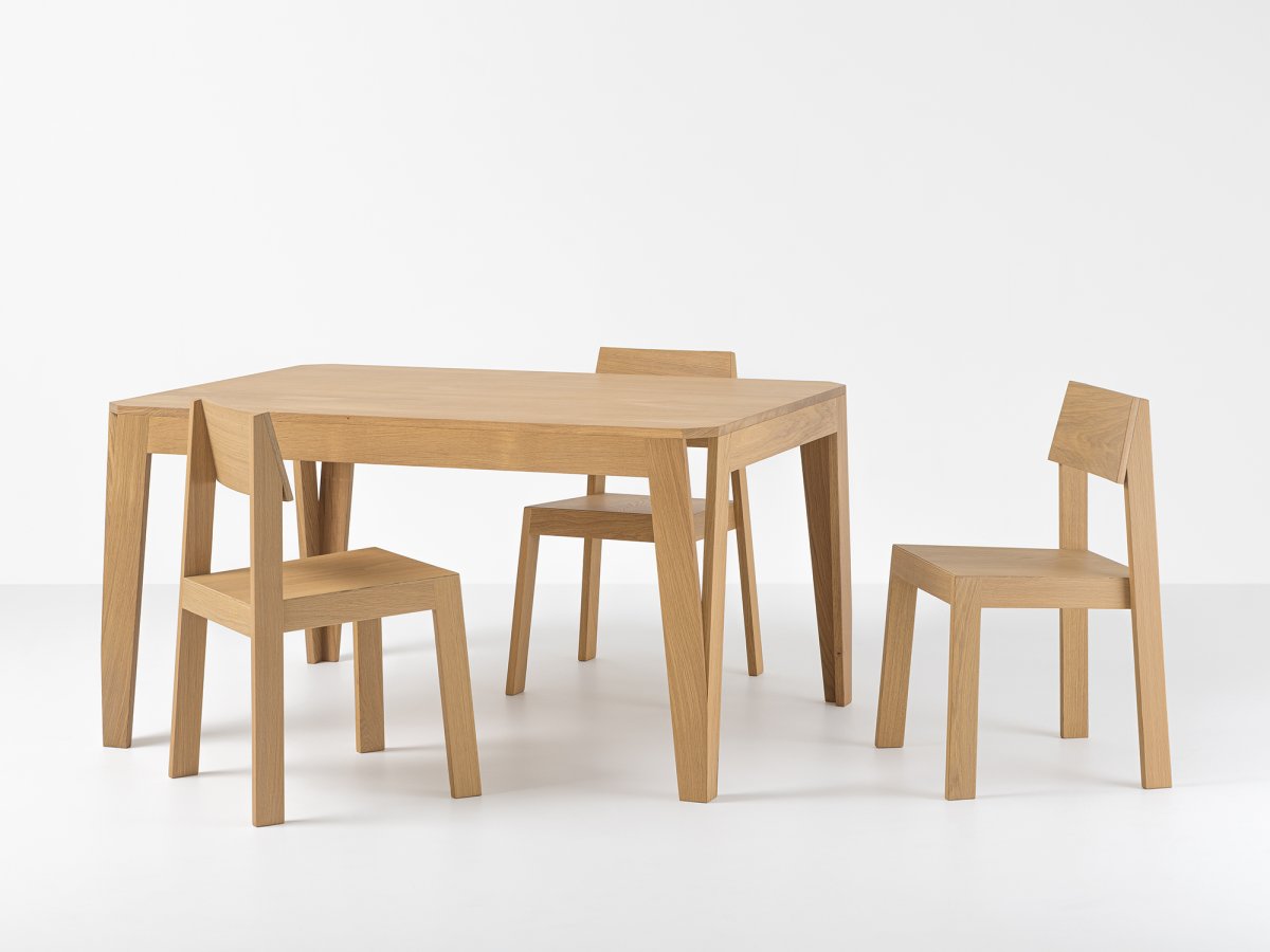 Table MéliMélo en chêne sur mesure - Fabrication 100% française