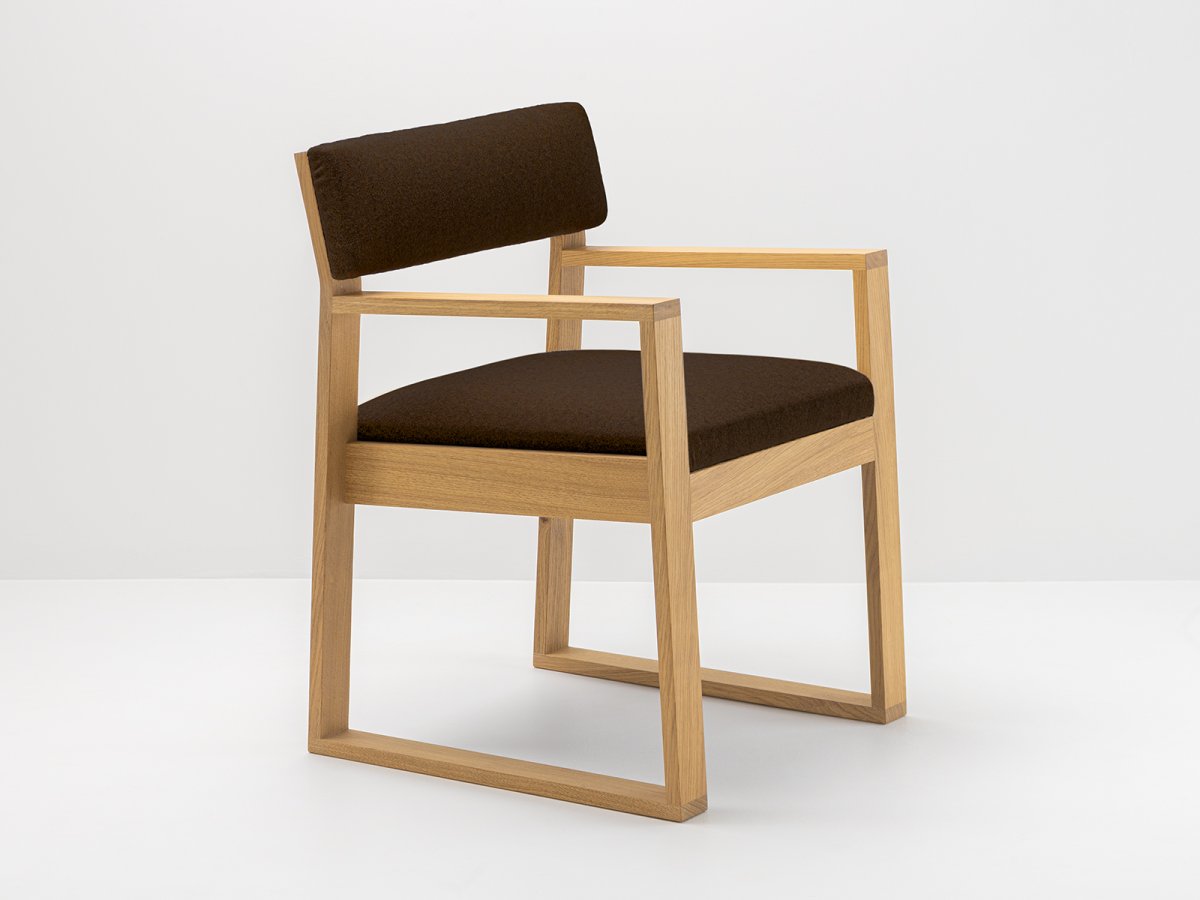 Chaise en chêne Aix et tissus Arpin® - Coloris Burel
