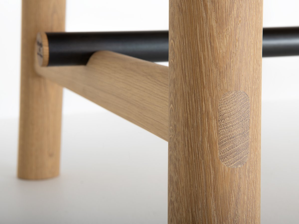 Table en bois et métal sur-mesure assemblage tenon-mortaise - Ostal