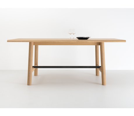 Table en bois et métal noir Ostal - neuve longueur 190 cm