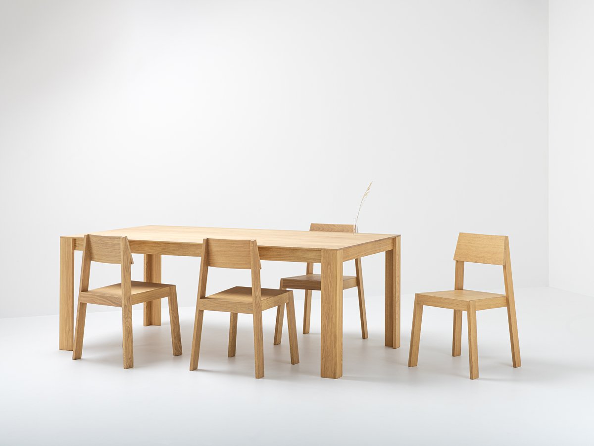 Table en chêne design fabrication française - Elmar