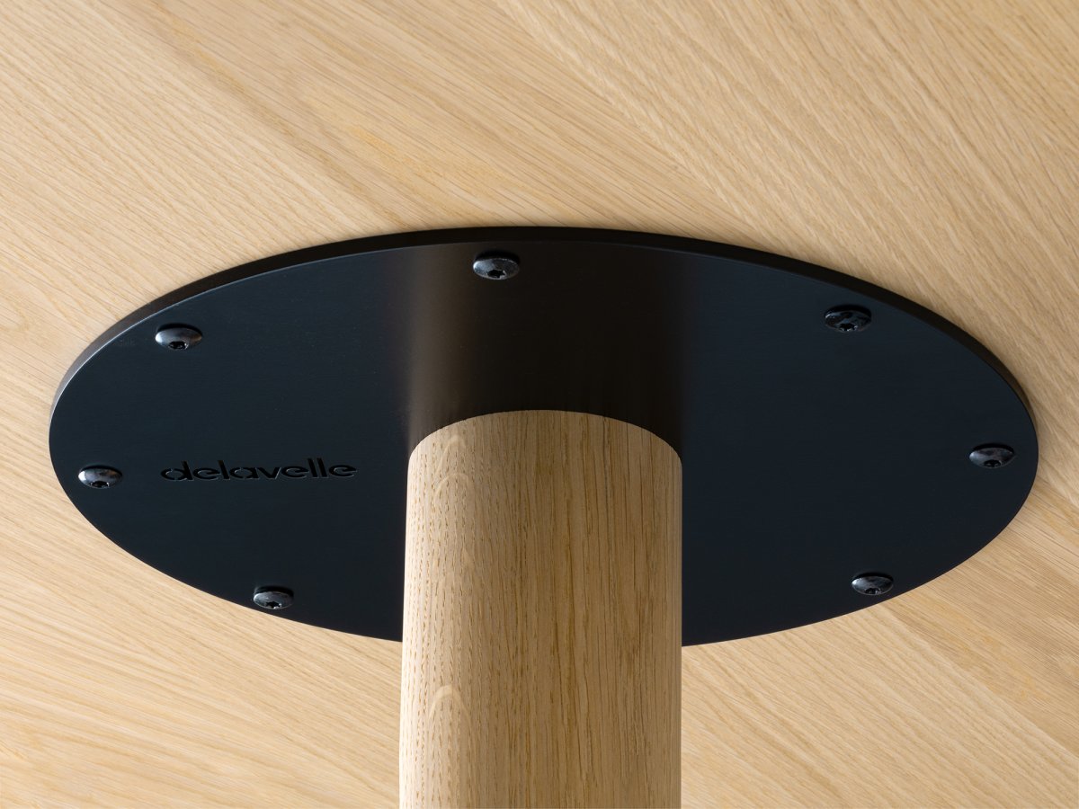 Table Ronde en Bois et Métal - Platine Personnalisable - Bistronome