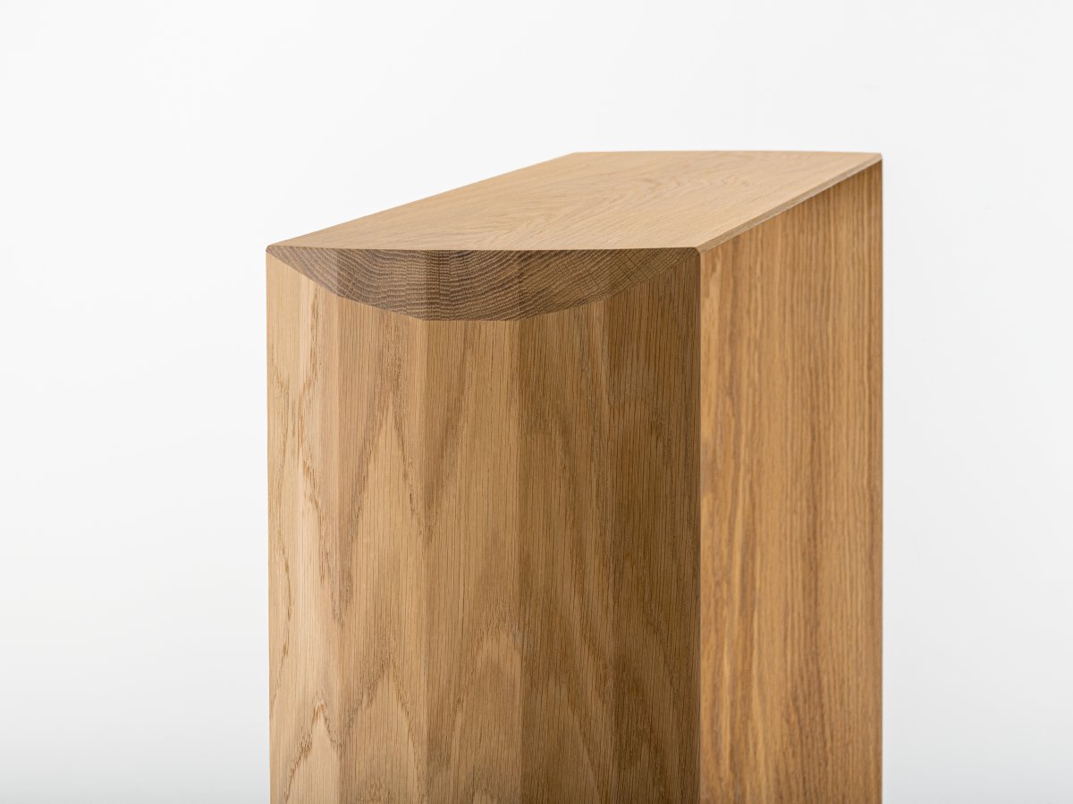 Petite console en bois massif - Dendro Slim en chêne