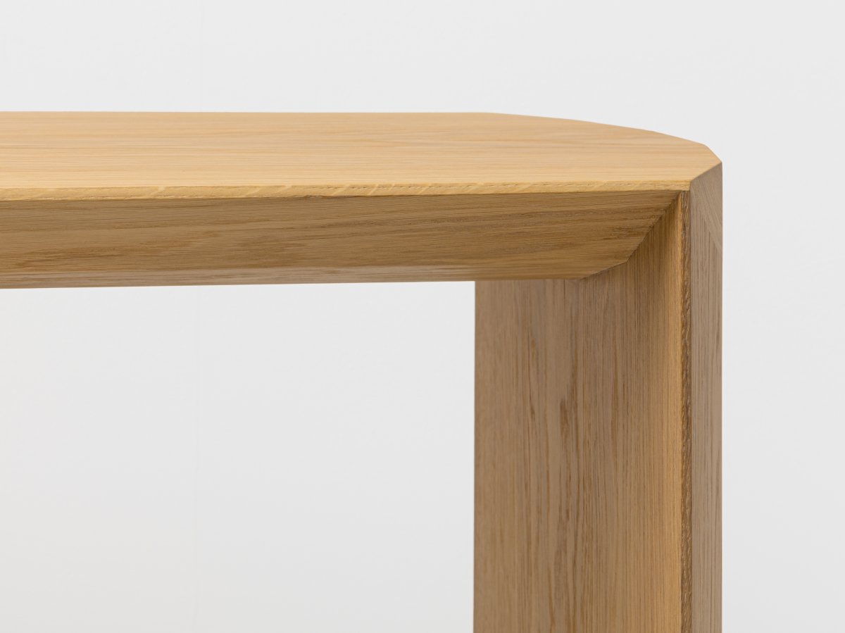 Petite console en bois massif - Dendro Slim en chêne