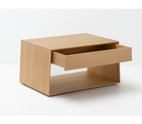Table Basse en Chêne massif - Anouk Petit Modèle et son Tiroir.