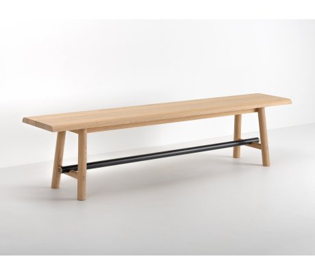 Banc en bois et métal fabriqué en France - OSTAL - Longueur 120, 140, 180 ou 240 cm