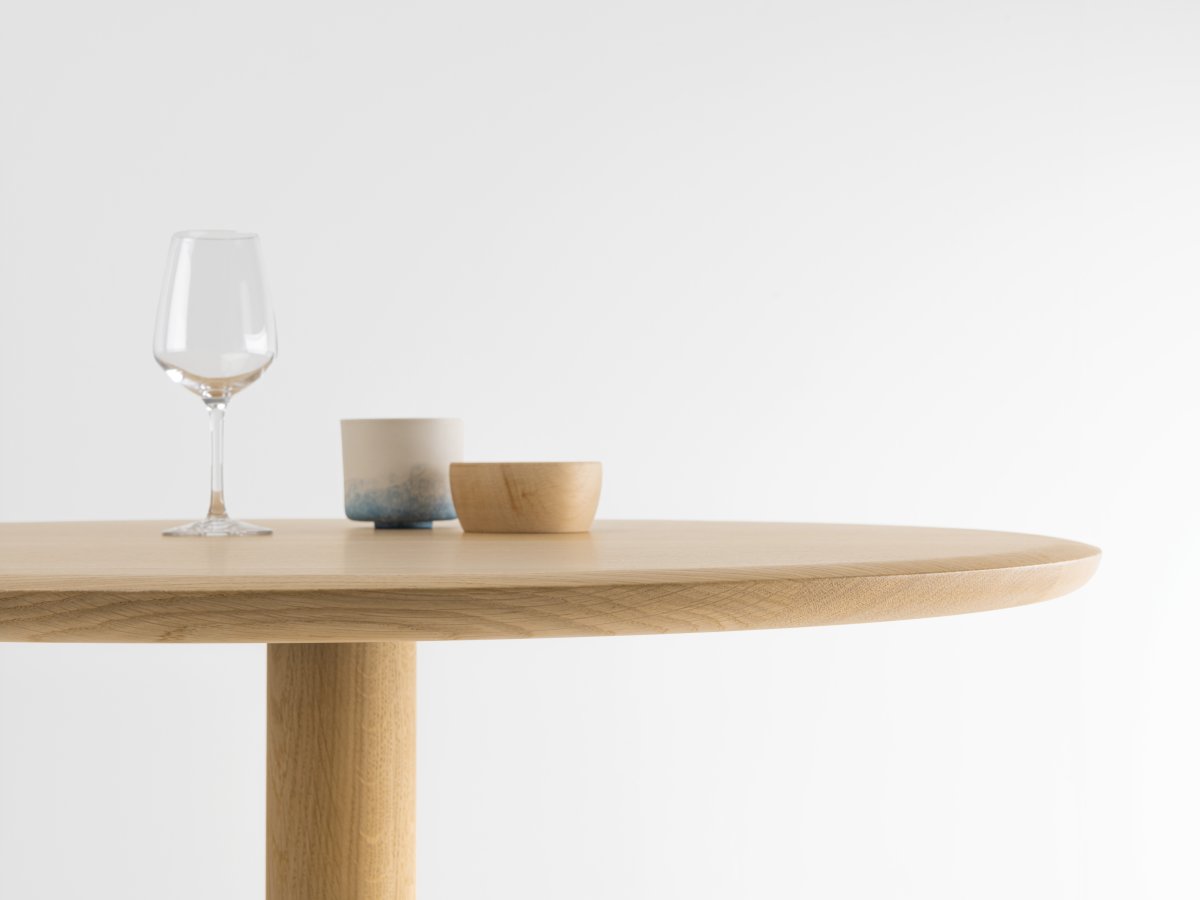 Table basse ronde en bois et métal - conçu pour les cafés hôtels restaurants - Bistronome