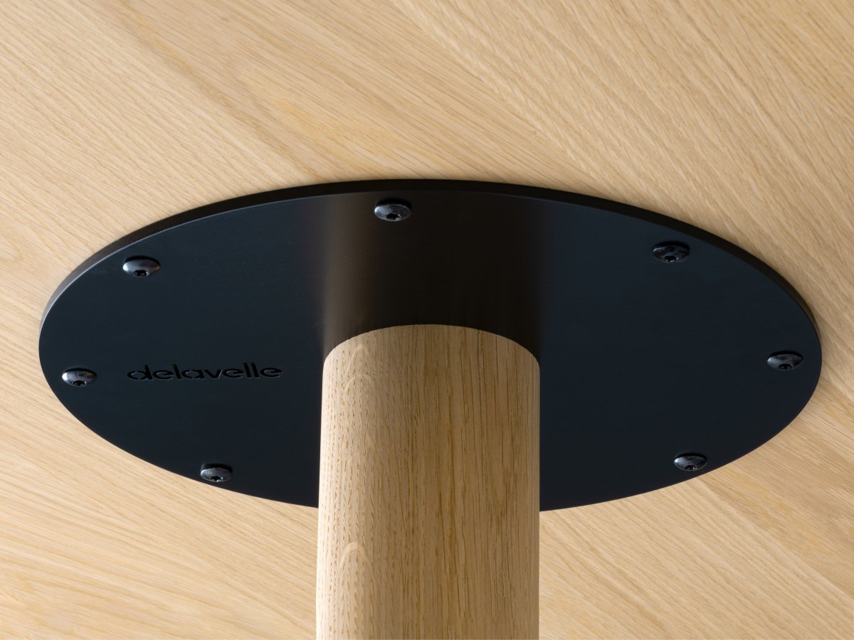 Table basse Bistronome diamètre 80 cm - Bois et métal aux finiitions soignées