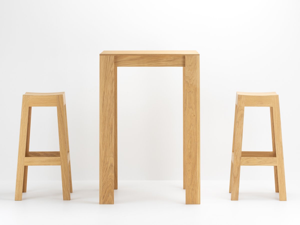 Tabouret en bois hauteur 75 cm professionnel pour Restaurant