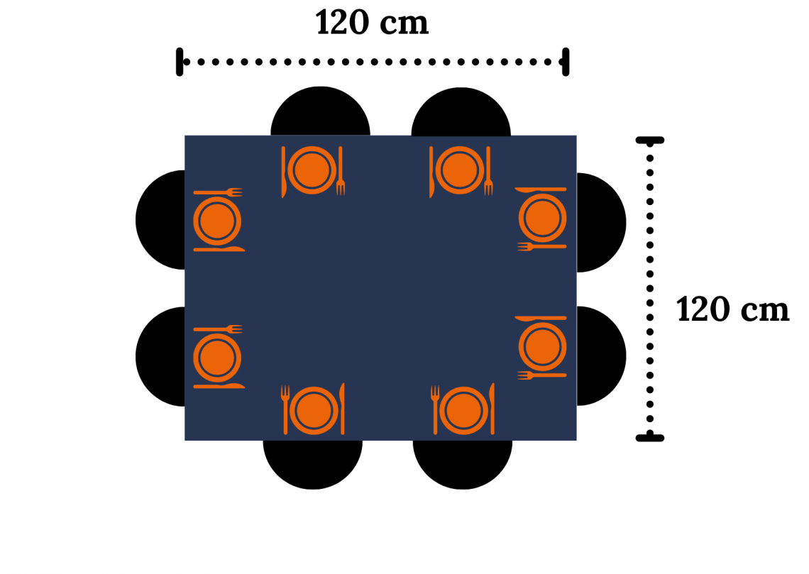 Table dimension pour huit personnes Table dimension pour huit personnes