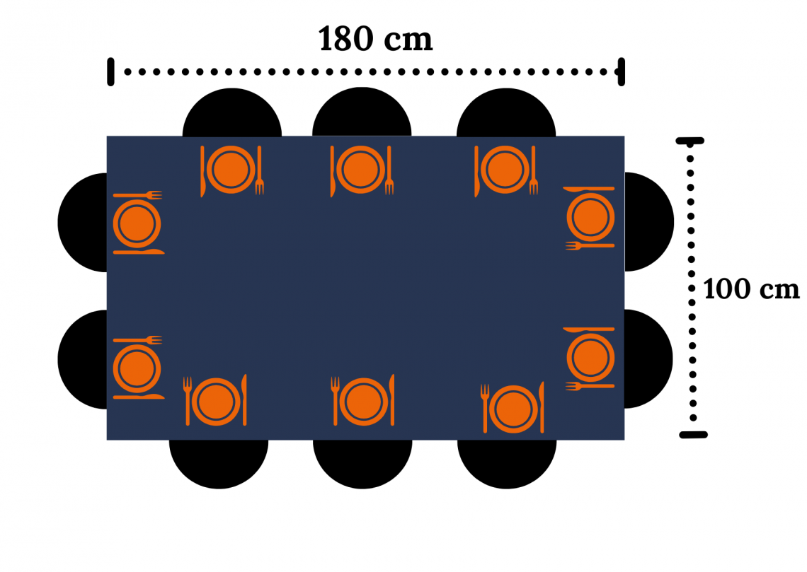 Table dimension pour dix personnes Table dimension pour dix personnes