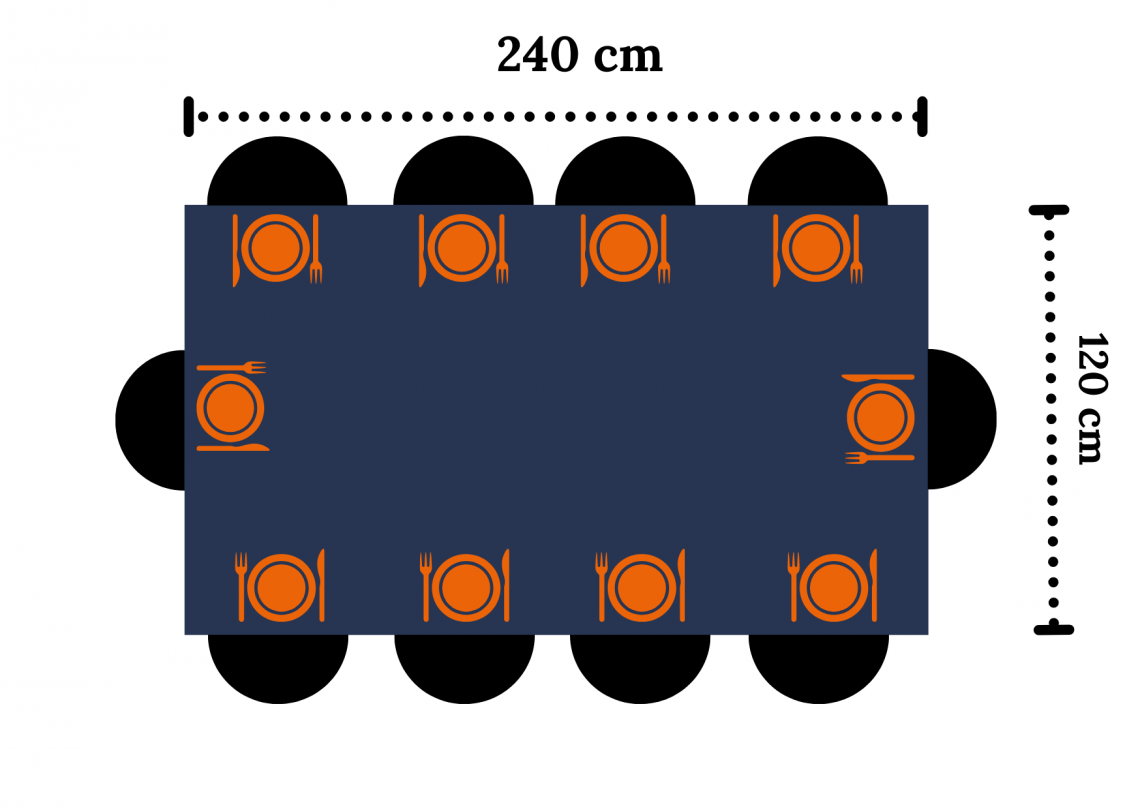 Table dimension pour dix personnes Table dimension pour dix personnes